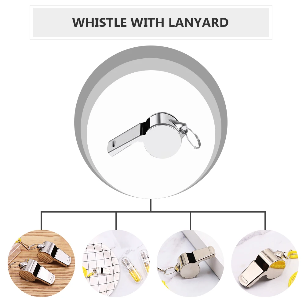 

12pcs Portable Safety Stainless Steel Referee Whistle Loud Clear Sound Free Hands Emergency Training Survival Outdoor Accessory