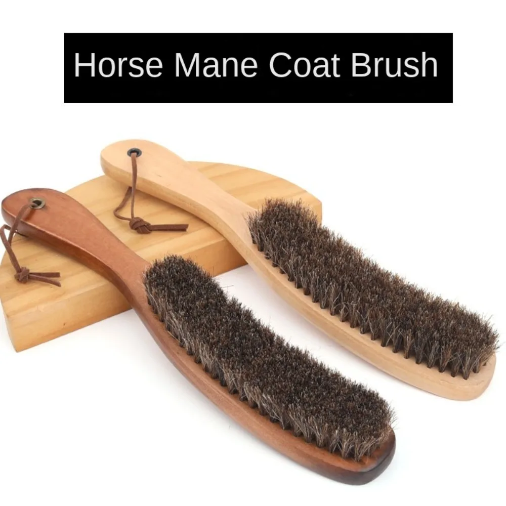 

Простая в использовании деревянная щетка из конского волоса для чистки, 27,5 см, щетка для ручной метлы и шляпы для дома