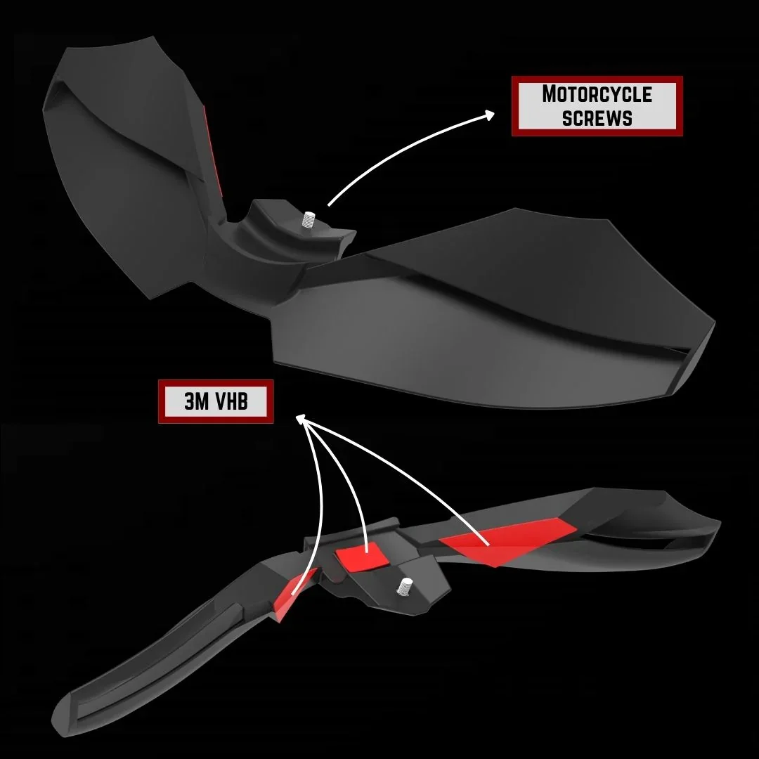 Für YAMAHA MT-09/SP GP WING DOWNFORCE NAKED FRONTAL SPOILERS MT09 GEN 4 2024 2025 Frontspoiler Unterer Spoiler Untere Lippe – Detail 5