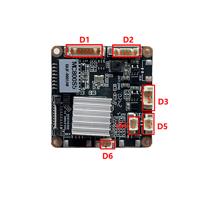 8MP 20FPS/2MP 60FPS MC800S5 SSC378QE+IMX415 Sensor 4K Ultra Low-Illumination AI Human Detection IP Camera Module view 5