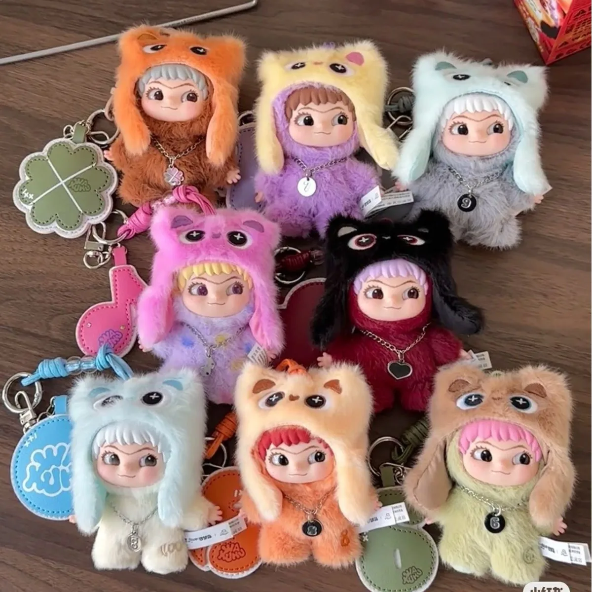 

Genuine Wakuku on A Roll Series Blind Box Wakuku V3 Anime Figure Doll Cute Surprise Bag Mystery Box Vinyl Face Pendant Keychain