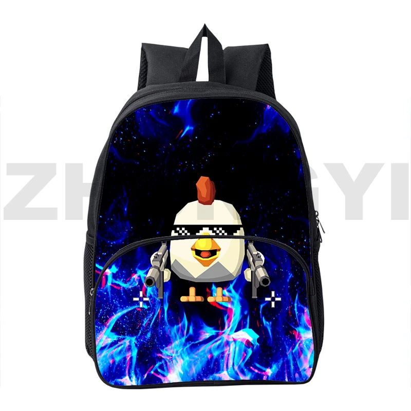 High Quality Chicken Gun Backpack Men Laptop Notebook Urban Knapsack 12/16 Inch Mini Chicken Gun Schoolbags for Girls Bookbag