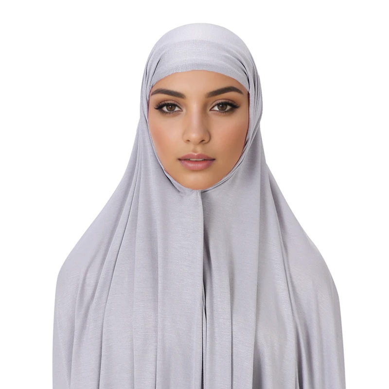 Muslim Pin Free Instant Jersey Hijab Women Jersey Bonnet Islam Shawls and Wraps Bonnet Hijab Underscarf Cap Foulard Femme