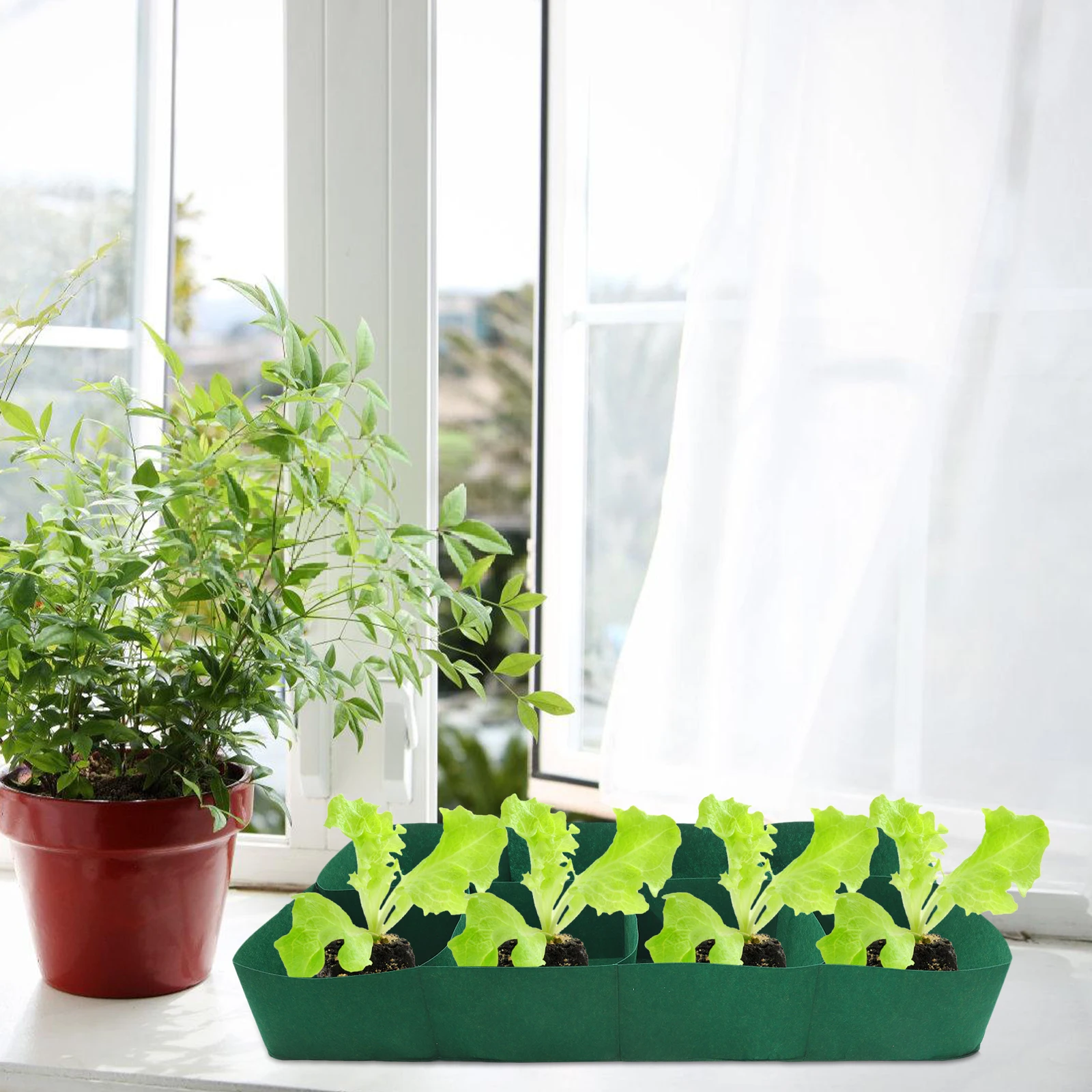 

Garden Bed Planting Bag Grow Bags Outdoor Nursery Hanging Felt Non-woven Gardening