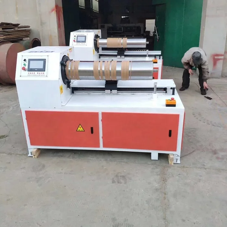 HJ-1500H PLC Control Plastic Paper Core Cutting Machine Cardboard Tube cutter