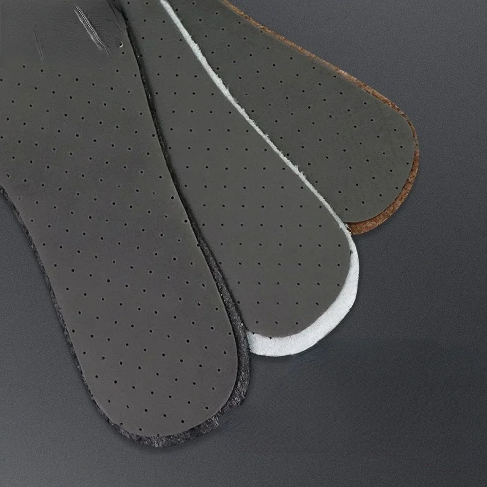 Genuine Cowhide Insoles Top Layer Leather Insoles for Sneaker Business Shoes Inner Sole Women Men Thin Soft Shoe Inserts