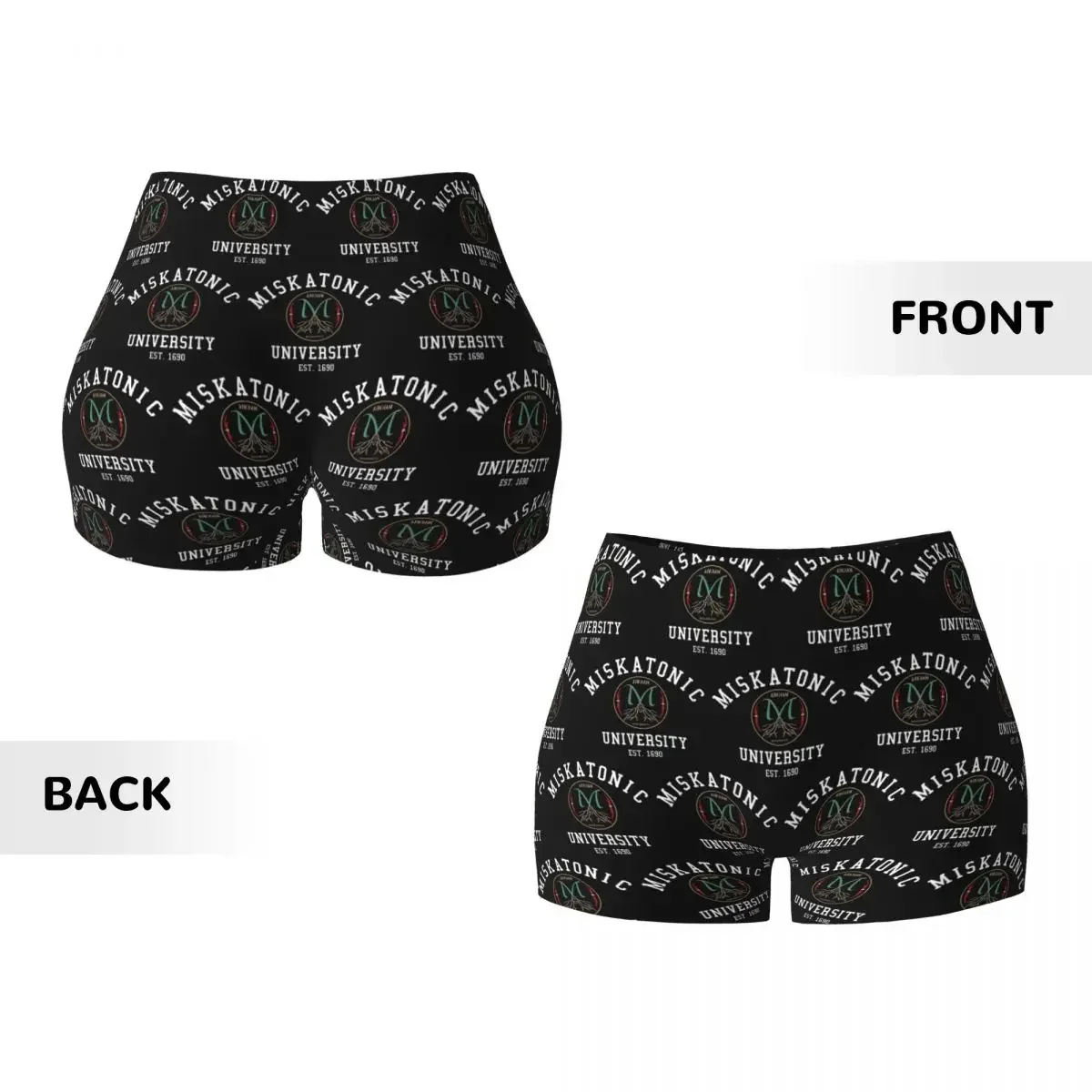 Custom Call Of Cthulhu Necronomicon Miskatonic University Cthulu And Lovecraft Women Workout Running Shorts Athletic Yoga Shorts