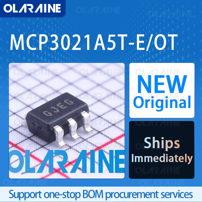 

1/5/10Pcs MCP3021A5T-E/OT SOT-23-5 analog-to-digital converter - ADC RoHS 1 Channel I2C Supply voltage 2.7 V to 5.5 V