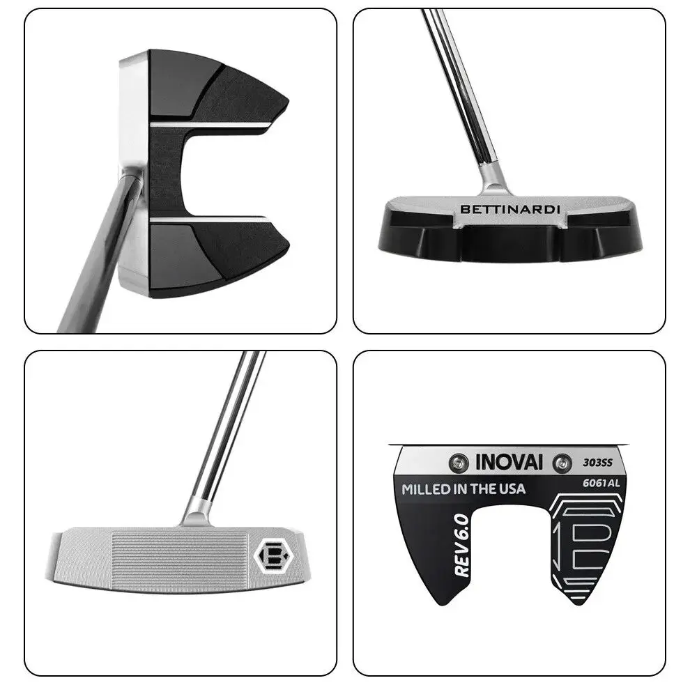 Golf Clubs  6.0 CENTER straight neck golf putter 32/33/34/35/36 Inch Steel Shaft With Head Cover