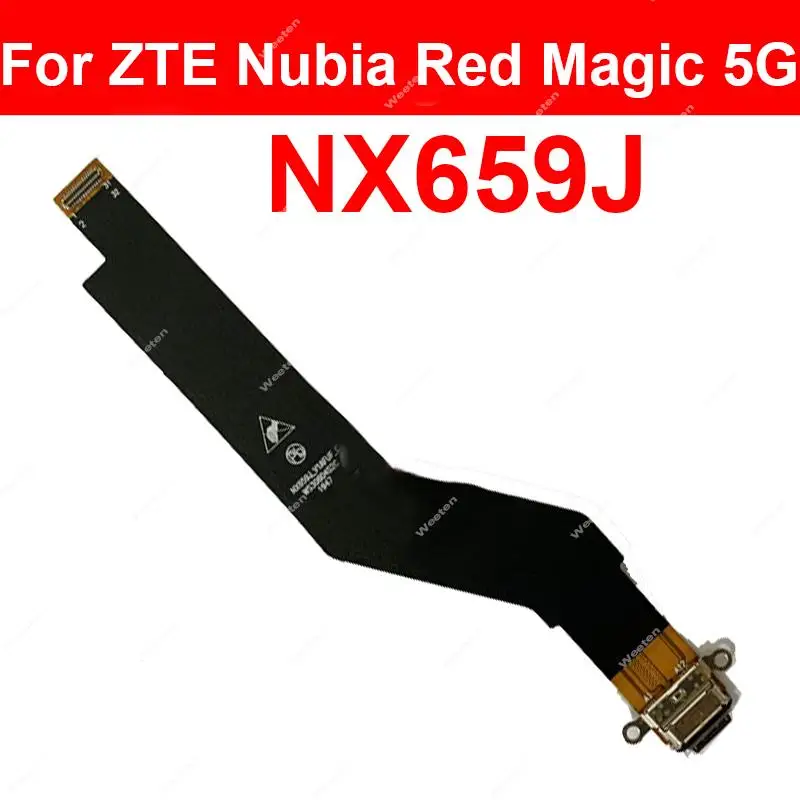 

For ZTE Nubia Red Magic 5G 5S NX659J USB Charger Port Flex Cable USB Charging Dock Flex Cable Connector Replacement