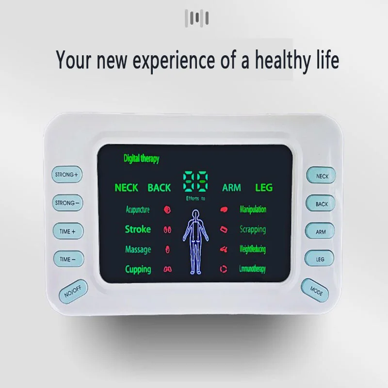 8 Modes Electric Muscle Stimulator Acupuncture Body Back Massager Meridian Massager Pulse Massager Body Massager 15 Levels