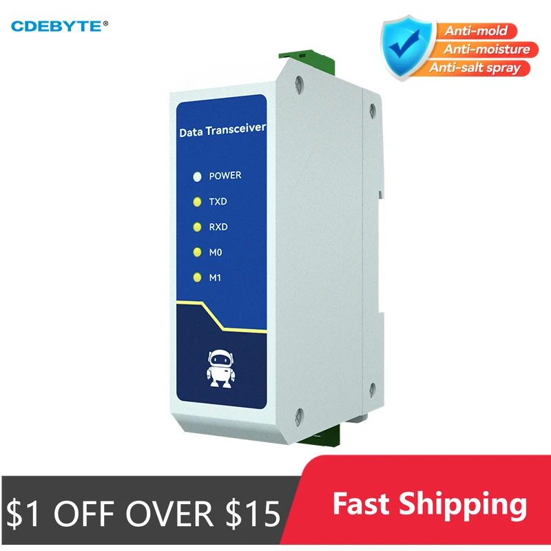 Картина: AC 85-265 в RS485 для последовательного сервера Ethernet, Шлюз Modbus TCP/UDP/MQTT/HTTP CDEBYTE NE2-D11A RS485 для двухсторонней розетки RJ45