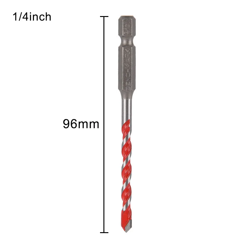 Masonry Drill Bit Kit Featuring Shock Absorbing Design to Ensure Smooth Operation on Hard Surfaces like Cement and For Glass