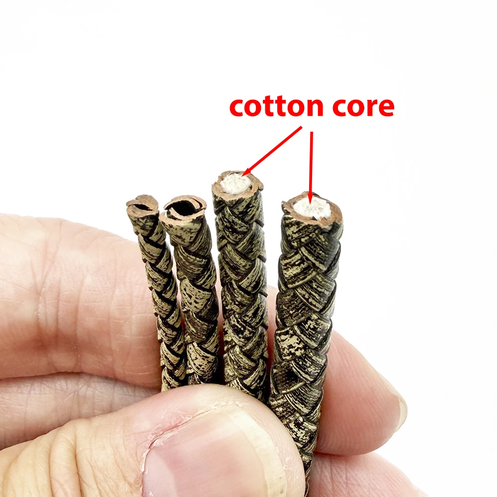 2M Genuine Braided Leather String Round 3-6mm Vintage Leather Cord for DIY Jewelry Bracelet Findings Weaving Material Accessorie image 6