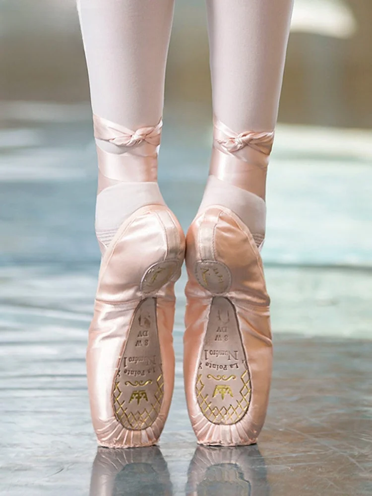 

Handmade Ballet Dance oes Satin Flat Head oe Stitching Hard Bot Pointe oes Women's Fitn Sports Yoga Ballet oes