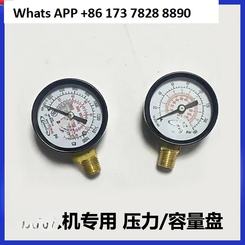 Cylinder Pressure Barometer Dial 160psi Capacity Meter 1800 Rich Accessories