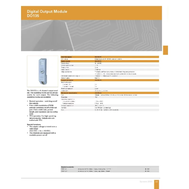 7DO135.70 B&R Series 2003 Digital Output Module, Brand-new, Original Packaging