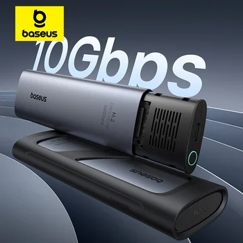 【ขายใหม่】Baseus M2 SSD Enclosure Case 10Gbps NVMe Protocol M.2 ถึง USB Type C 3.2 Gen2 8TB อะแดปเตอร์ภายนอกโลหะ NVME SSD Case