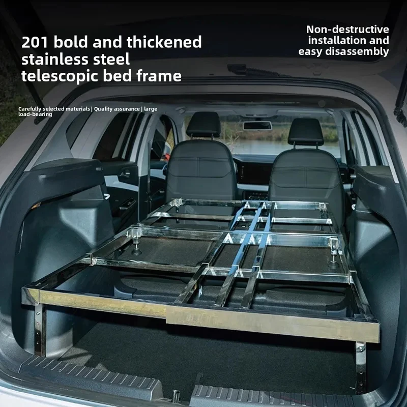 Outdoor camping lunch break Folding telescopic frame Self-driving bed car MPV universal
