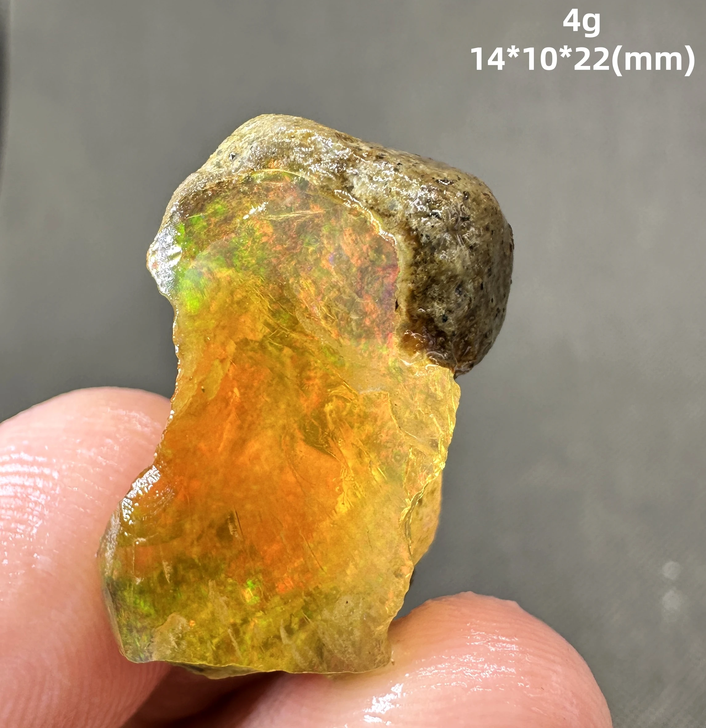 4 g Natural rare color Ethiopia water Opal gem mineral specimen