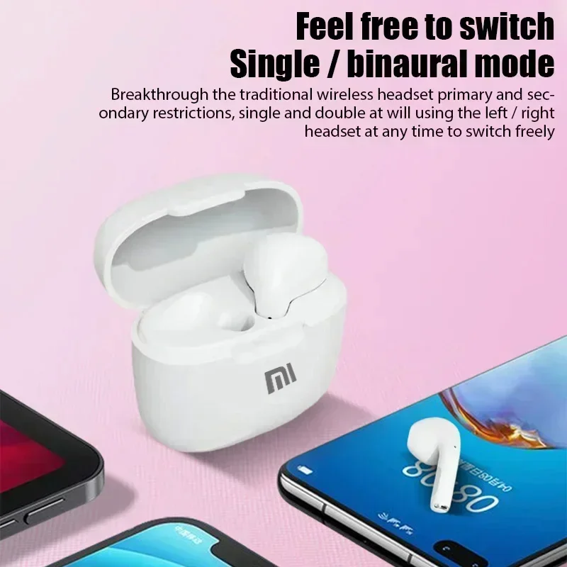 XIAOMI سماعات بلوتوث لاسلكية صغيرة سماعات شحن سريع بلوتوث 5.3 TWS سماعة التحكم باللمس سماعات أذن رياضية مع هيئة التصنيع العسكري