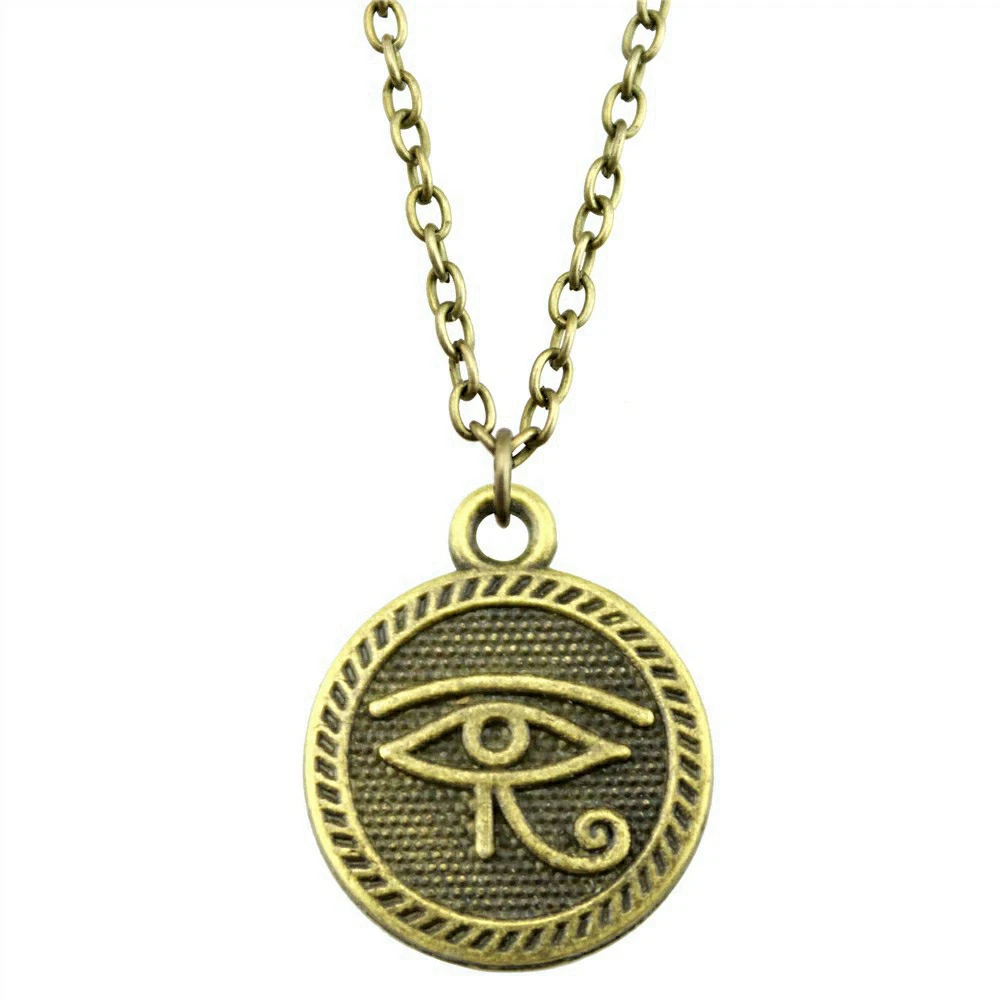 1pcs Double Sided Eye Of Horus Choker Neck Men Accessories Accessories For Jewelry For You Chain Length 43+5cm