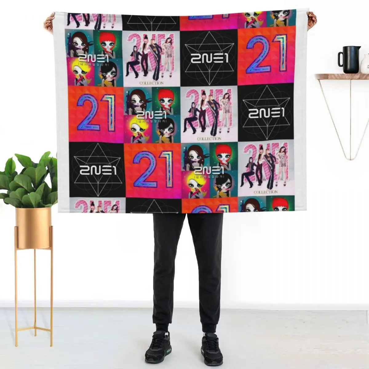 

2ne1 / colors Throw Blanket Cozy Home Blanket Gift for Christmas Holiday