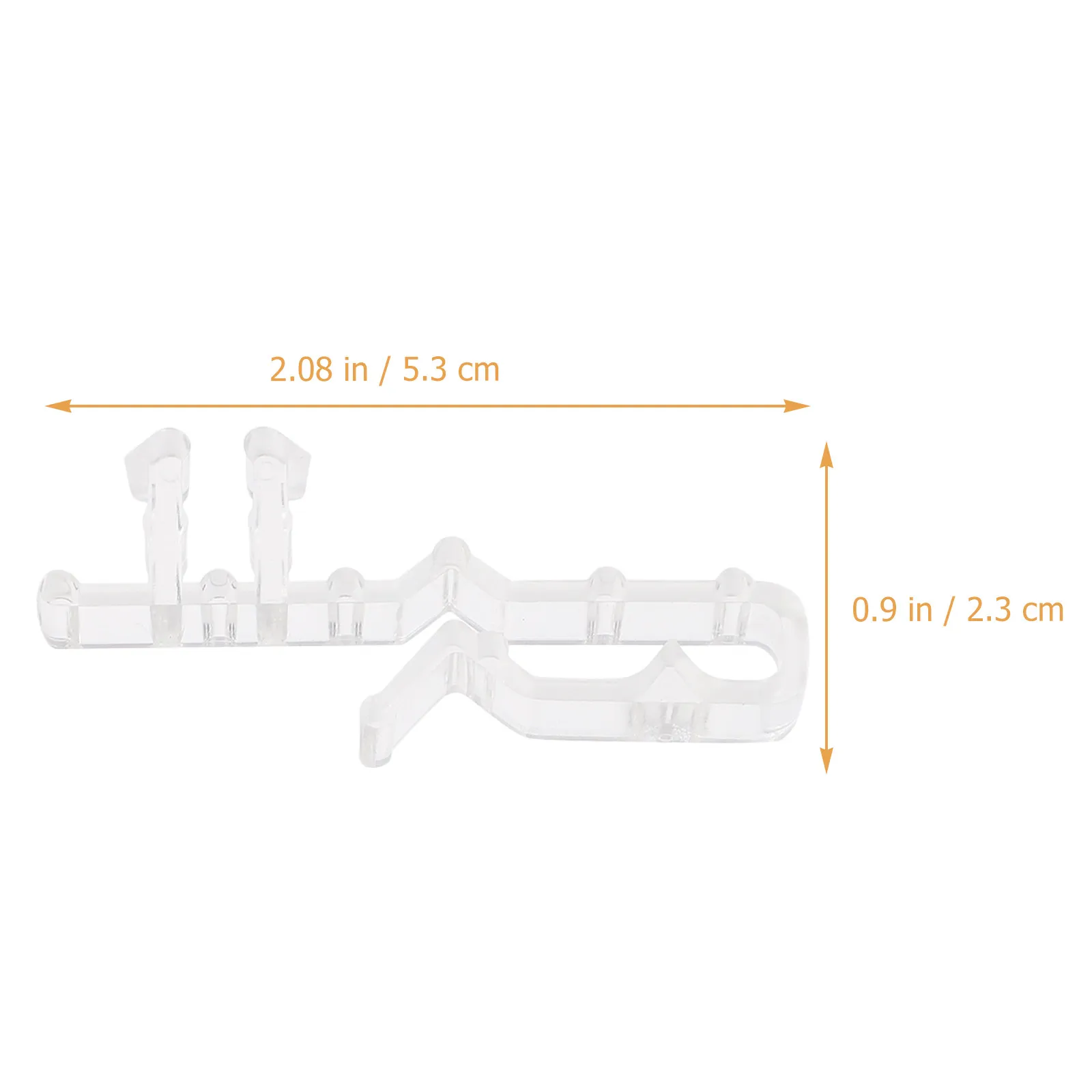 12Pcs Clear Valance Clips for Blinds - Hidden Transparent Blind Valance Replacement Clips Easy Adjust Secure Hold Window Curtain