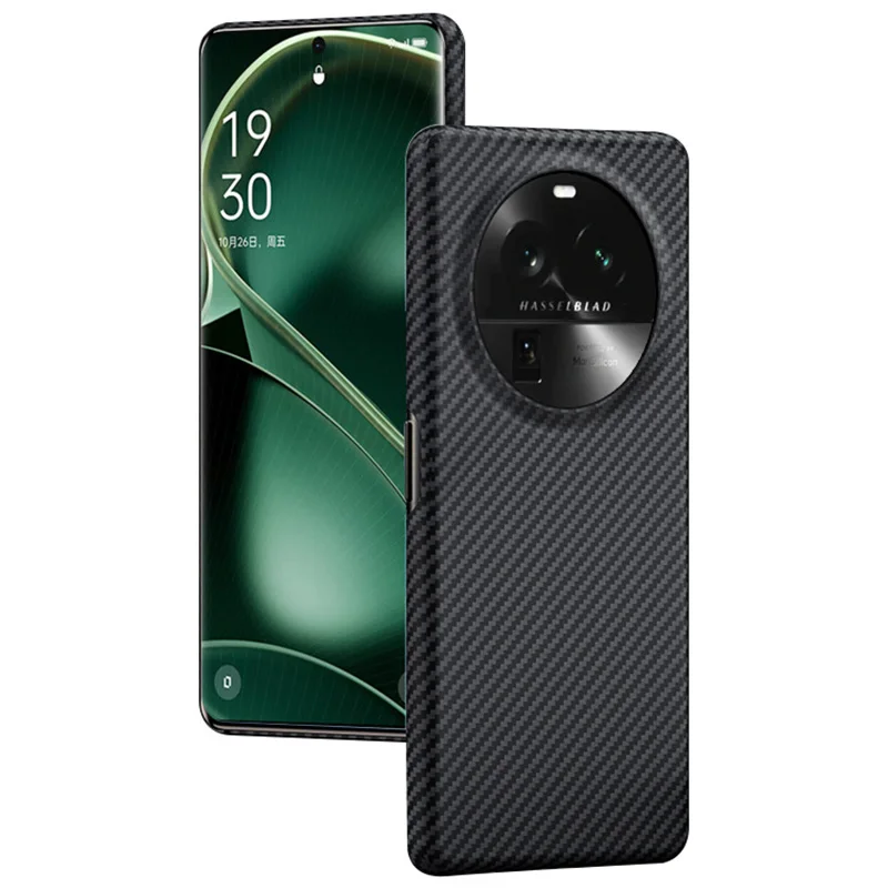 

Задняя крышка из настоящего углеродного волокна для OPPO Find X6 Pro, ультратонкая легкая задняя крышка из углеродного волокна для OPPO Find X6 X6 Pro