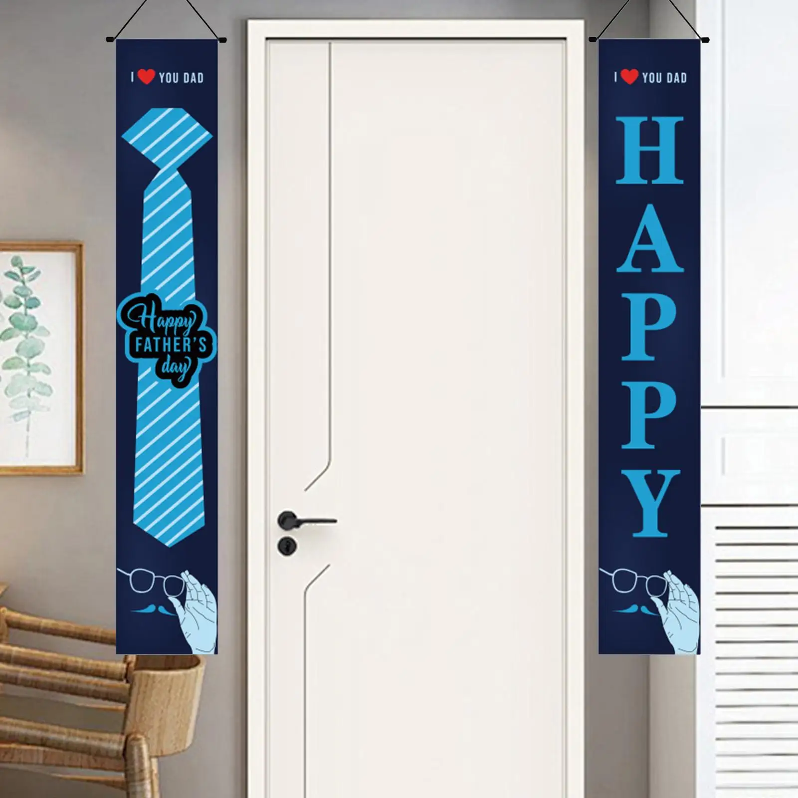 

Украшения ко Дню отца Дверные баннеры Полиэфирная ткань Вертикальная для вечеринок