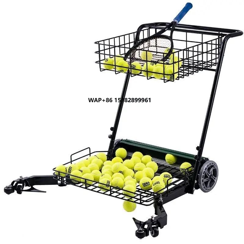 MA-230 Portable Steel & Aluminum Tennis Ball Picker Cart with Modern Design Durable Build Beautiful Appearance Outdoor Use