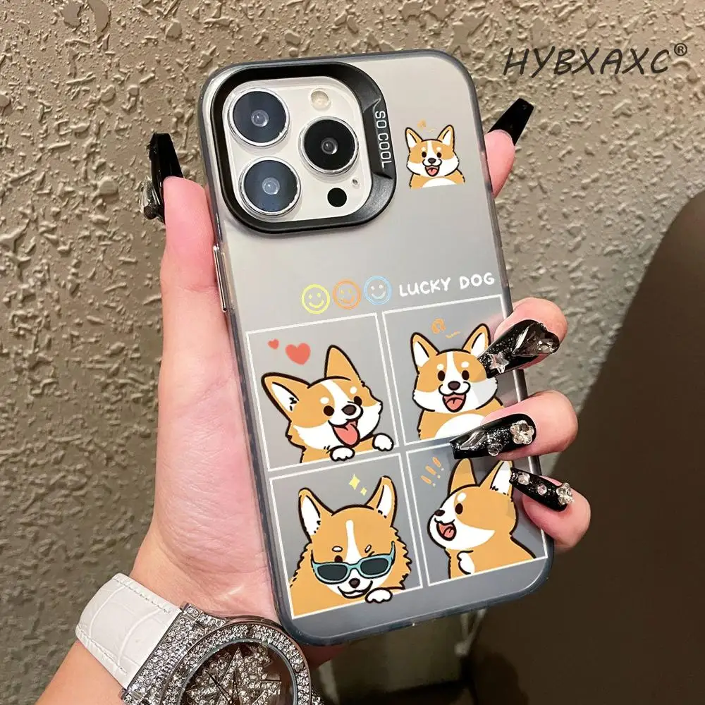 Silly Corgi Phone Case For Samsung Galaxy S25FE S24 S23 S22 S21 S20 S10 S10E Ultra Plus FE Note 20 Ultra 10 Plus Cover