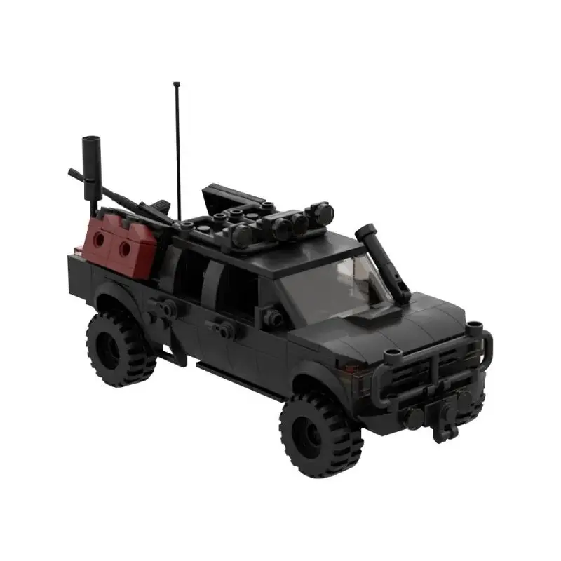 264 قطعة MOC التقنية على الطرق الوعرة مركبة اللبنات العمليات الخاصة القوات الاعتداء سيارة الجندي الأسلحة نموذج لعب الاطفال هدية