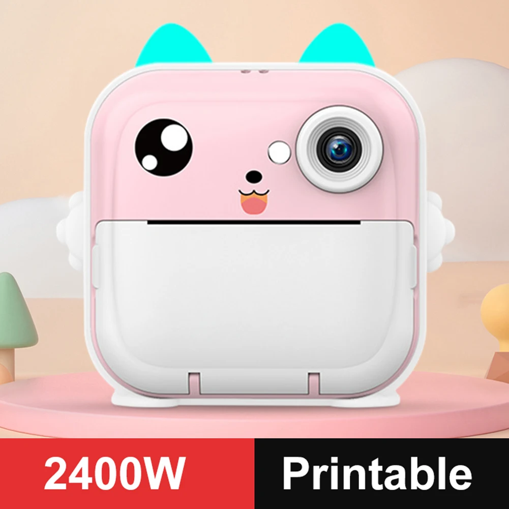 Printer Mini Portabel Nirkabel Baru untuk Android iOS, Printer Foto Thermal Mobile, Pembuat Label Termal dengan Gulungan Kertas