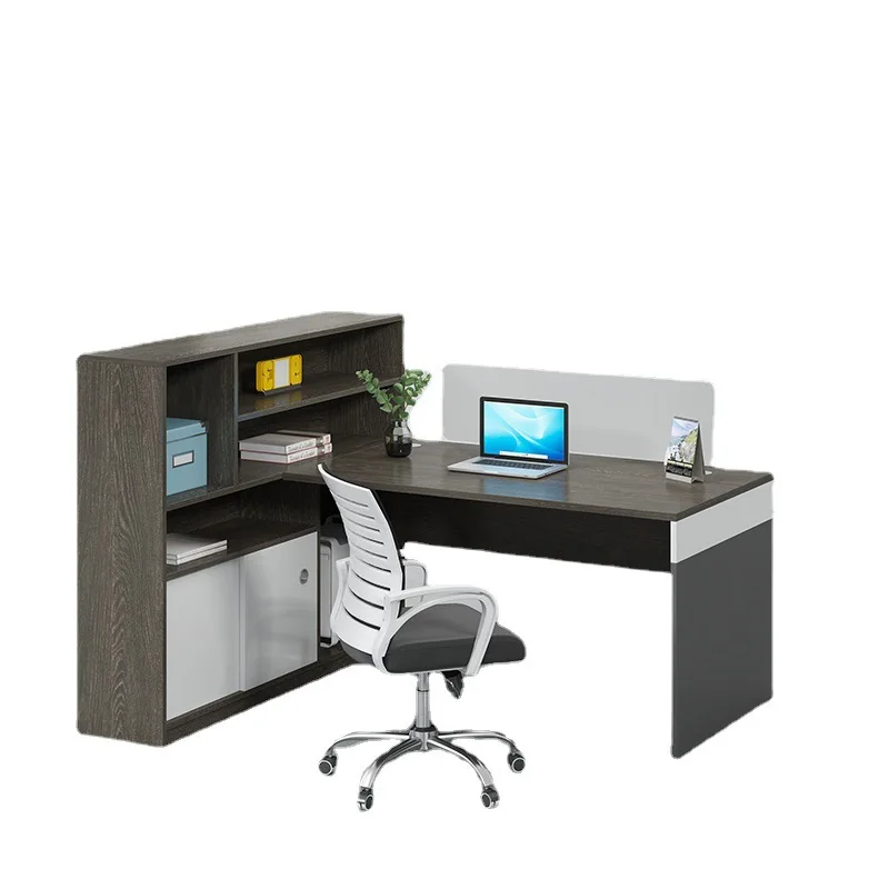 

Single Employee Computer Desk Chair Finance Desk Office Furniture Four