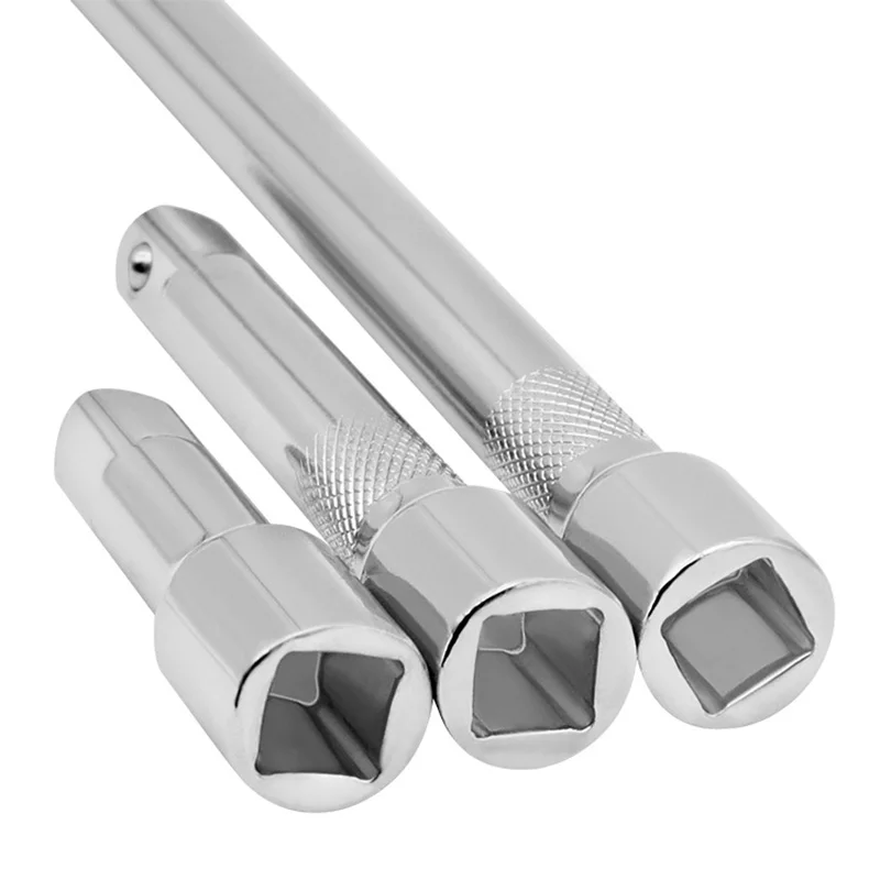 1/2 Socket Ratchet Wrench Extension Bar 75/125/250 mm Long Bar Steering Sleeve Connecting Rod Accessories