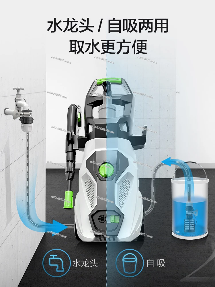 Portable Electric Car Washing Machine, High Pressure, Water Pump and Sprinkler, 220V