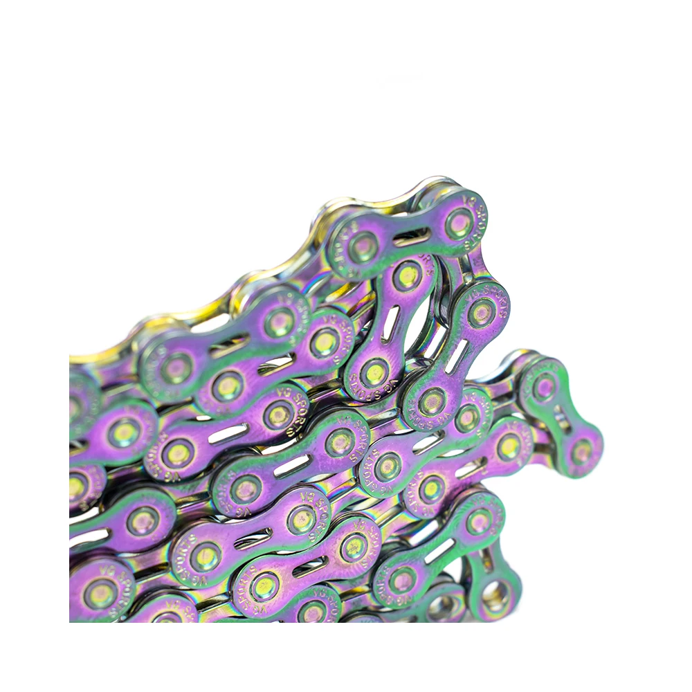 VG Sports 8 9 10 11 12 Speed Velocidade Bicycle Chain 8s 9s 10s 11s 12s EL Half Hollow MTB Mountain Road Bike Chains Bike Parts