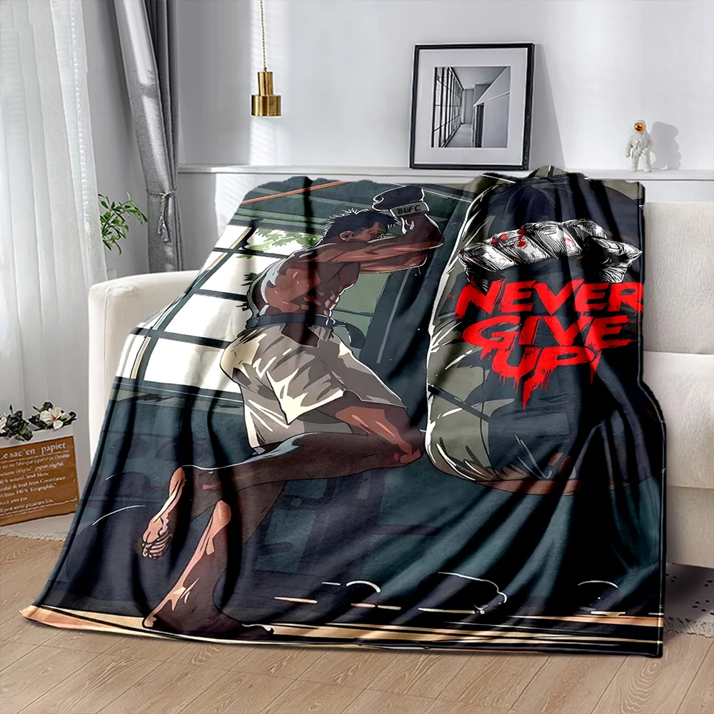 1PC Boxing Theme Printed Blanket Bedroom Living Room Sofa Nap Office Camping Shawl Blanket Special Gifts for Son Husband dad