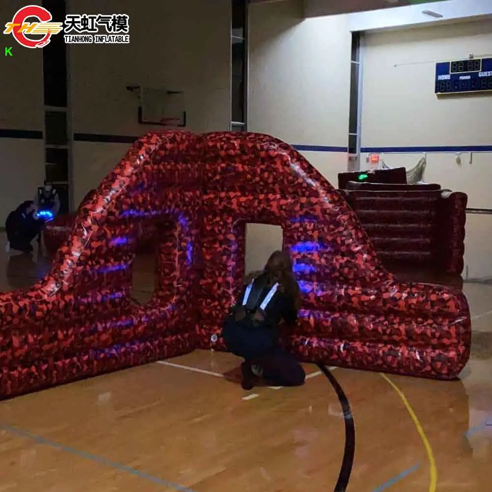 Nave veloce Gonfiabile CS Wars Battle Arena Air Paintball Field CS Bunkers Gonfiabile Paintball Bunker Copertura per ostacoli