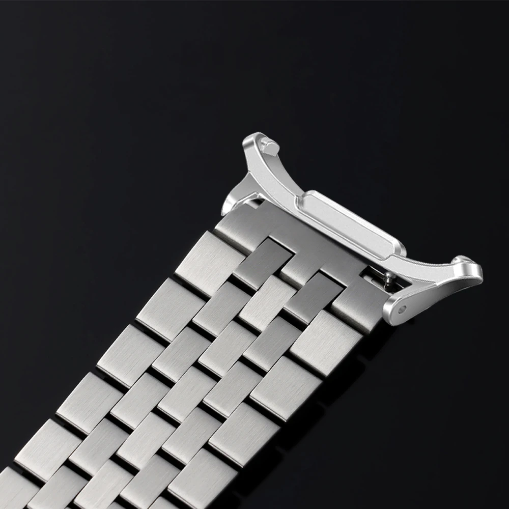 삼성 갤럭시 워치 울트라 47mm용 신형 스틸 스트랩 갭 없는 메탈 밴드 갤럭시 워치 7 47mm 교체용 팔찌 액세서리
