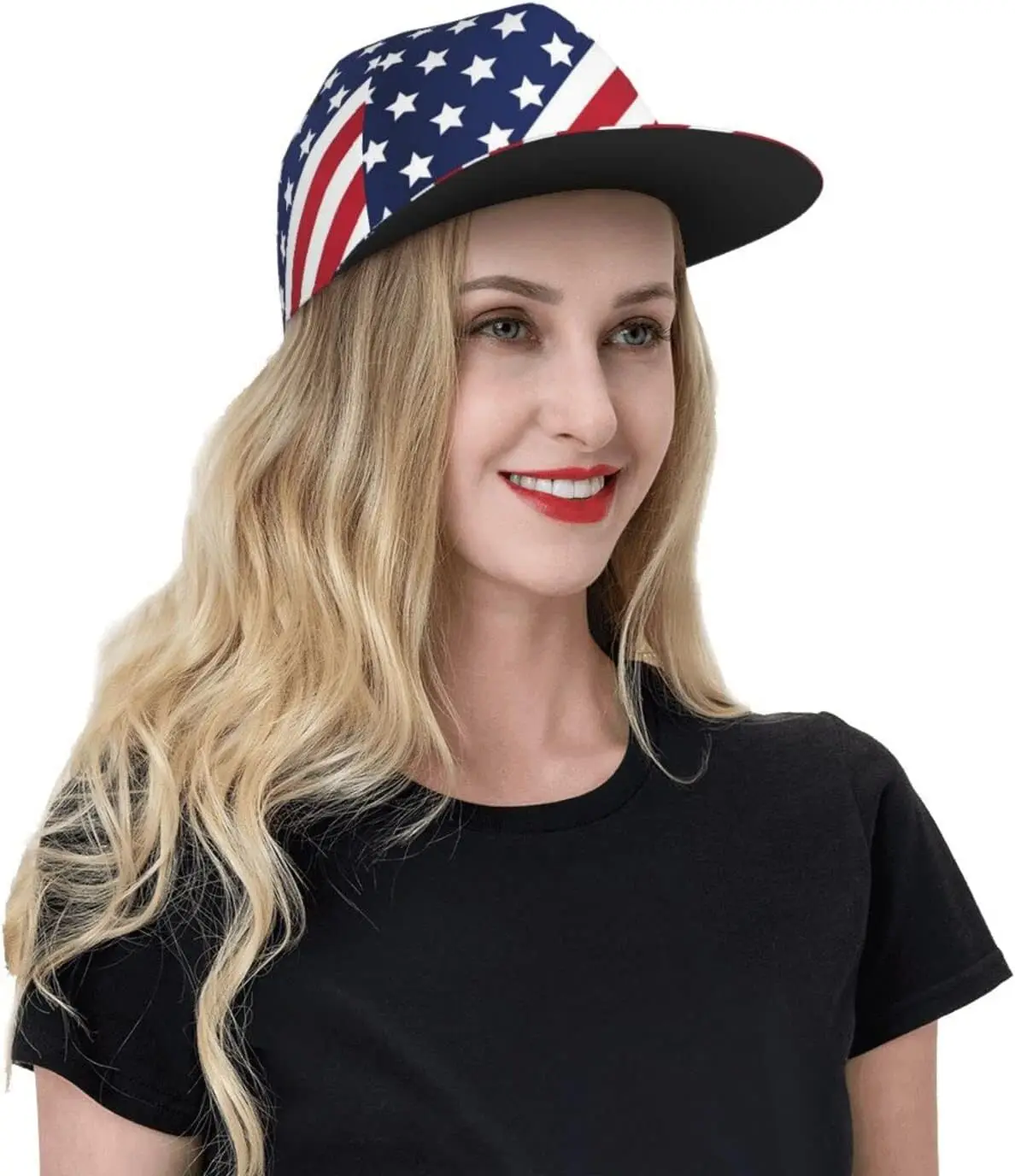 Fashion American Flag Baseball Hats for Men Women USA Flag Baseball Cap Adjustable Independence Trucker Snapback Hat