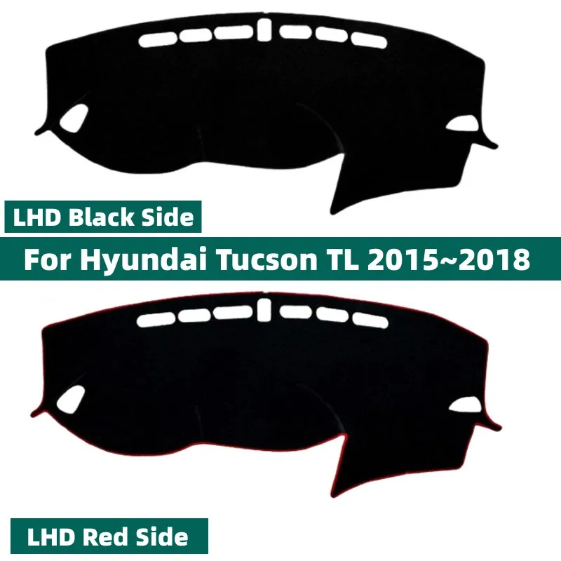 For Hyundai Tucson TL TLE NX4 2015~2026 1 piece Car Dashboard Cover Sunshade Protector Anti-UV Dash Mat Non-slip Pad Accessories