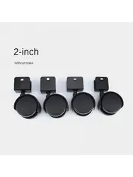 4 Pcs/Lot 2 Inch U-shaped Splint Children's Universal Wheel Furniture Chair Caster Band Brake Office Computer Desk