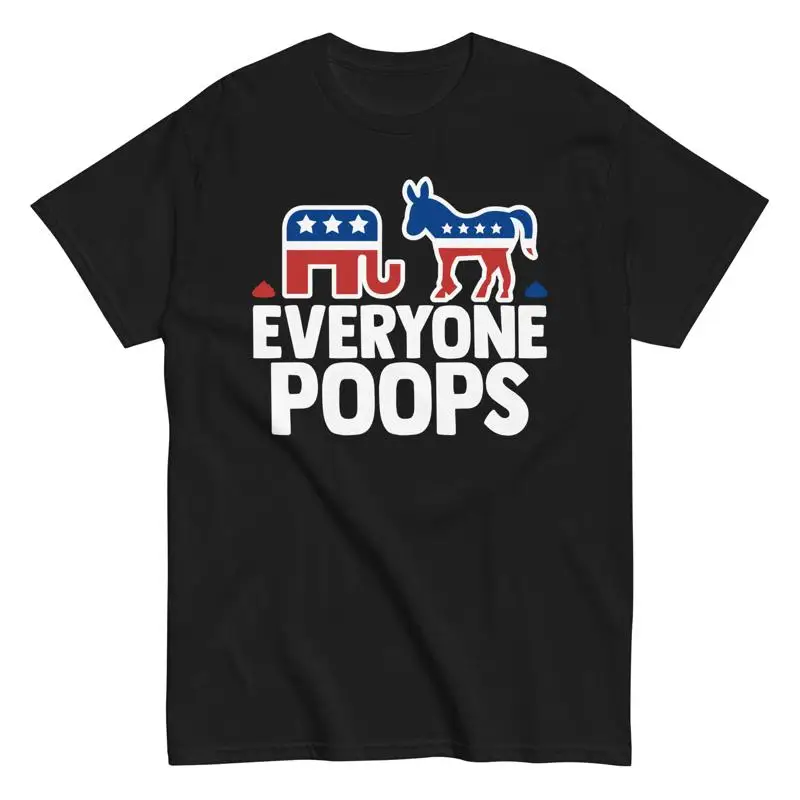 

Республиканский Демократный политический юмор Футболка Забавный каждый Poops