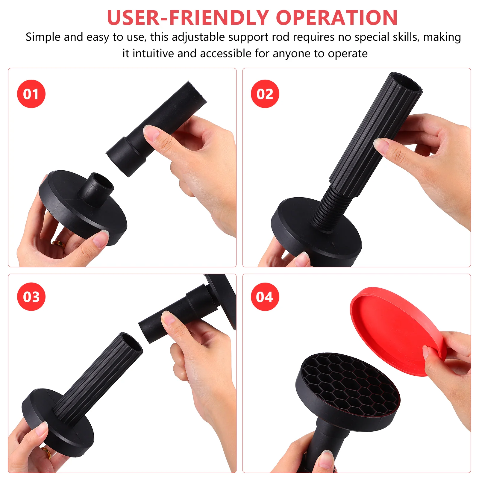 2Pcs Furniture Support Bracket Adjustable Shelf Jack Heavy Duty Sink Rod Leveler Closet Under Mount Brackets Telescopic