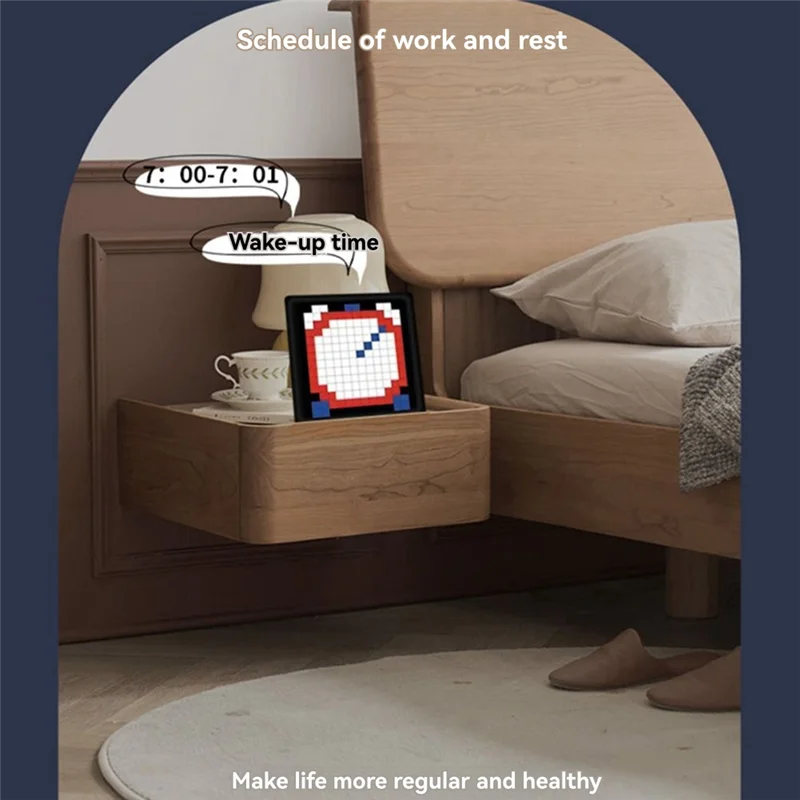 SYW-LED 16X16 Pixel Programmable Screen Nightlight - Create Personalized Text And Animation With Smart APP Control
