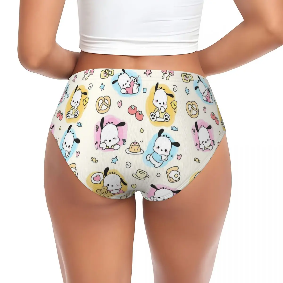 Donne personalizzate Cartoni animati Pochacco Mutandine Intimo femminile Traspirante Slip carini Mutande