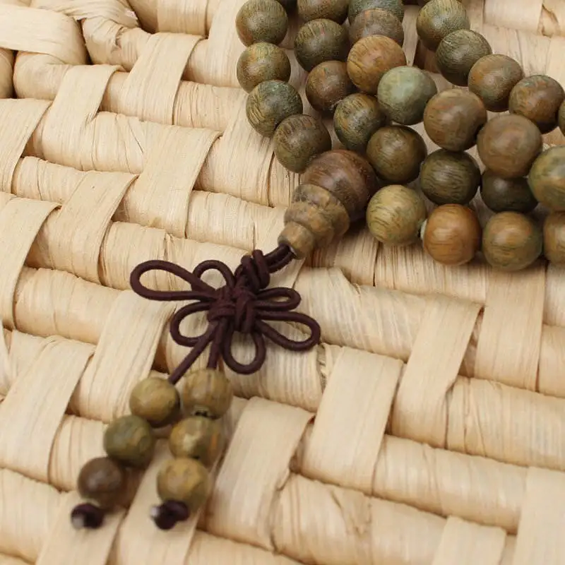 Natural Fragrant Wooden Verawood Beads Bracelets 8mm Long Stretch Necklace for Lady BRO933