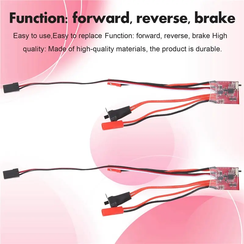 WOWFU-4PCS RC Car 30A ESC Forward Reverse Brush Brake Dual Way ESC Motor Speed Controller For 1/16 1/18 1/24 Car Boat Tank